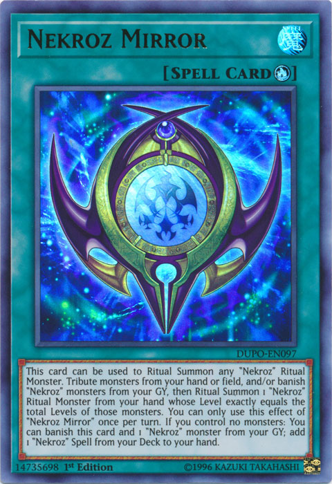 Nekroz Mirror [DUPO-EN097] Ultra Rare | Jomio and Rueliete's Cards and Comics