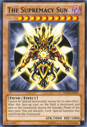 The Supremacy Sun (Blue) [DL16-EN010] Rare | Jomio and Rueliete's Cards and Comics