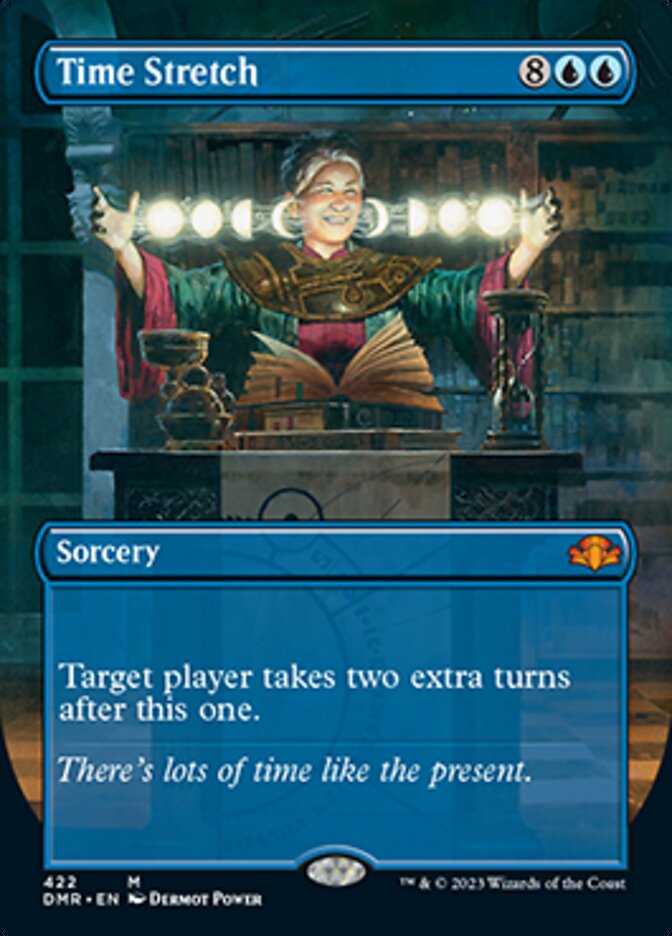 Time Stretch (Borderless Alternate Art) [Dominaria Remastered] | Jomio and Rueliete's Cards and Comics