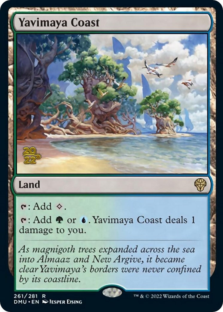 Yavimaya Coast [Dominaria United Prerelease Promos] | Jomio and Rueliete's Cards and Comics