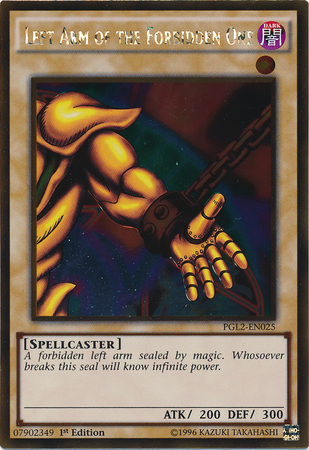 Left Arm of the Forbidden One [PGL2-EN025] Gold Rare | Jomio and Rueliete's Cards and Comics