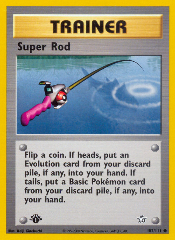 Super Rod (103/111) [Neo Genesis 1st Edition] | Jomio and Rueliete's Cards and Comics