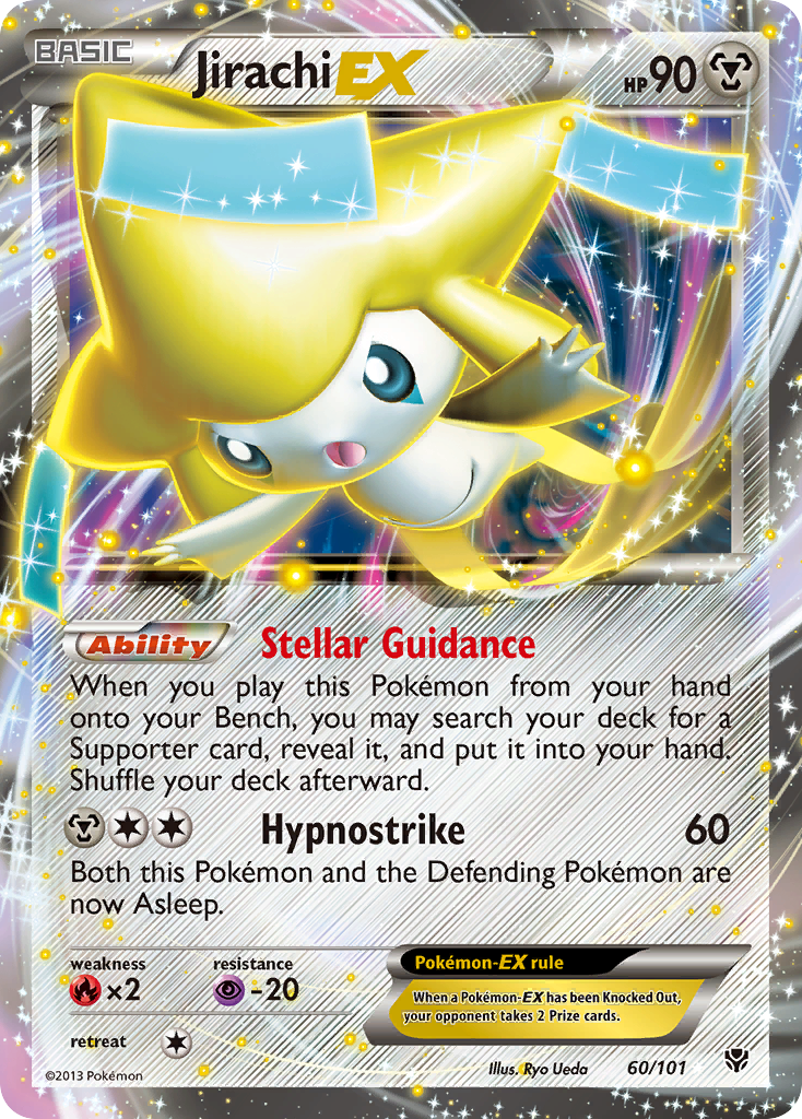 Jirachi EX (60/101) [Black & White: Plasma Blast] | Jomio and Rueliete's Cards and Comics