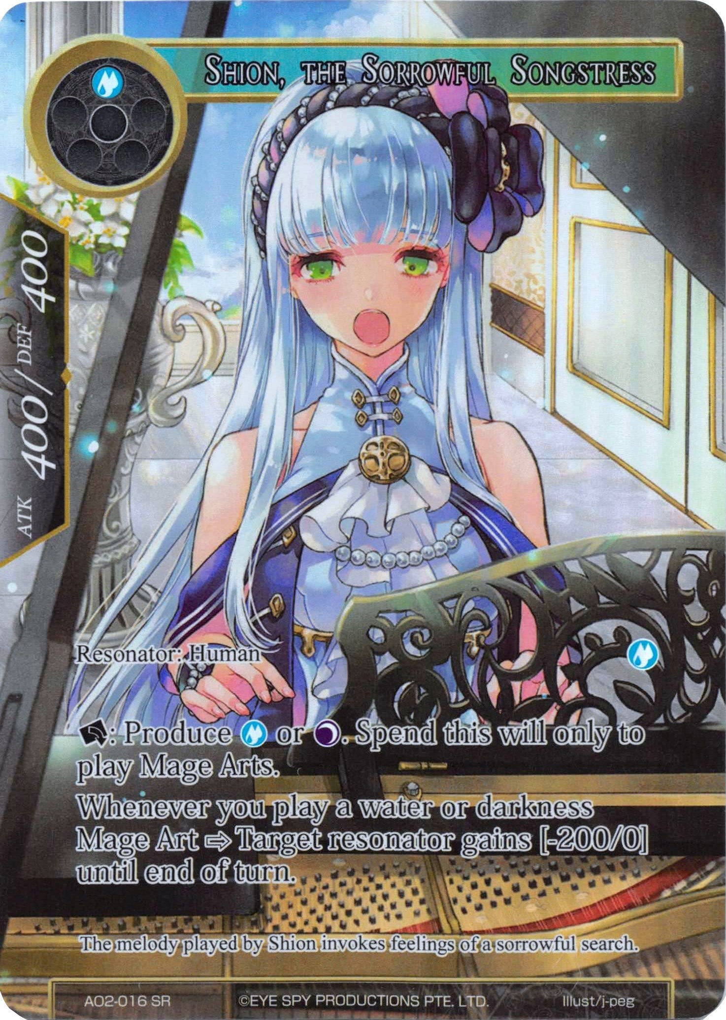 Shion, the Sorrowful Songstress (Full Art) (AO2-016) [Alice Origin II] | Jomio and Rueliete's Cards and Comics