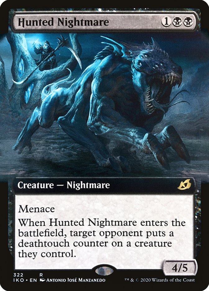 Hunted Nightmare (Extended Art) [Ikoria: Lair of Behemoths] | Jomio and Rueliete's Cards and Comics