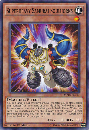 Superheavy Samurai Soulhorns [MP16-EN111] Common | Jomio and Rueliete's Cards and Comics