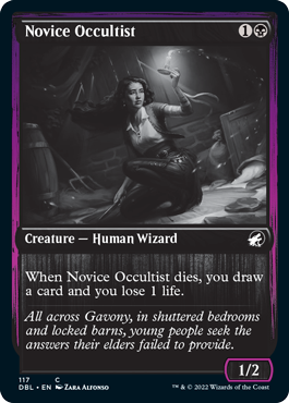 Novice Occultist [Innistrad: Double Feature] | Jomio and Rueliete's Cards and Comics
