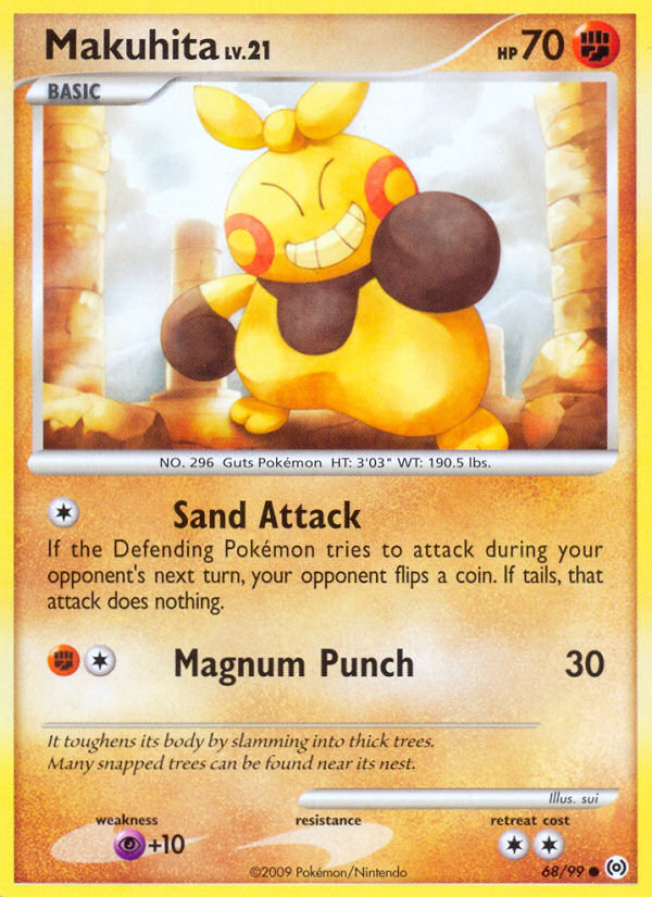 Makuhita (68/99) [Platinum: Arceus] | Jomio and Rueliete's Cards and Comics