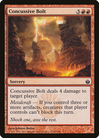 Concussive Bolt [Mirrodin Besieged] | Jomio and Rueliete's Cards and Comics