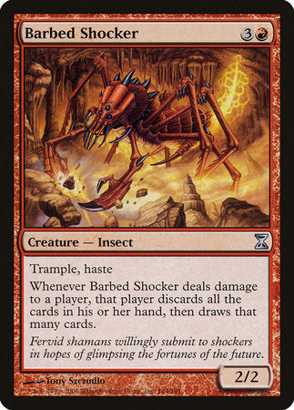 Barbed Shocker [Time Spiral] | Jomio and Rueliete's Cards and Comics