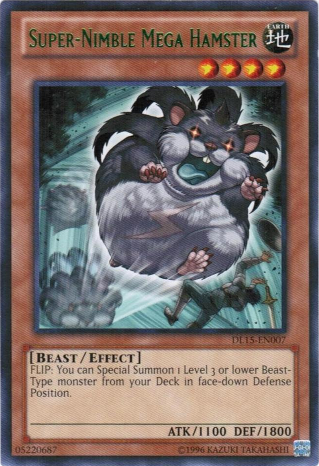 Super-Nimble Mega Hamster (Green) [DL15-EN007] Rare | Jomio and Rueliete's Cards and Comics