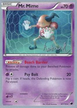 Mr. Mime (47/116) (Emerald King - Andrew Estrada) [World Championships 2014] | Jomio and Rueliete's Cards and Comics