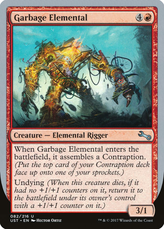 Garbage Elemental (3/1 Creature) [Unstable] | Jomio and Rueliete's Cards and Comics