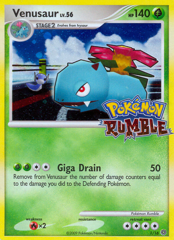 Venusaur (1/16) [Pokémon Rumble] | Jomio and Rueliete's Cards and Comics
