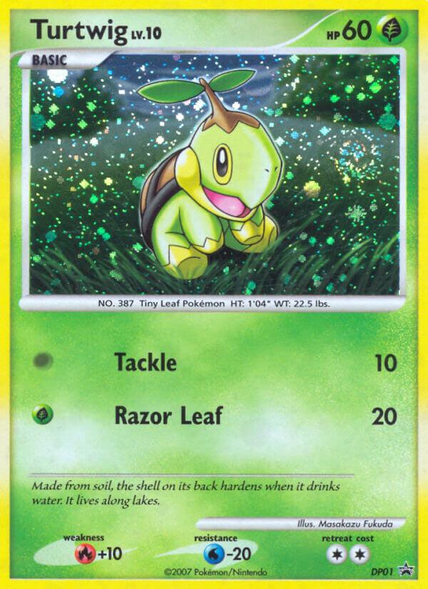 Turtwig (DP01) [Diamond & Pearl: Black Star Promos] | Jomio and Rueliete's Cards and Comics