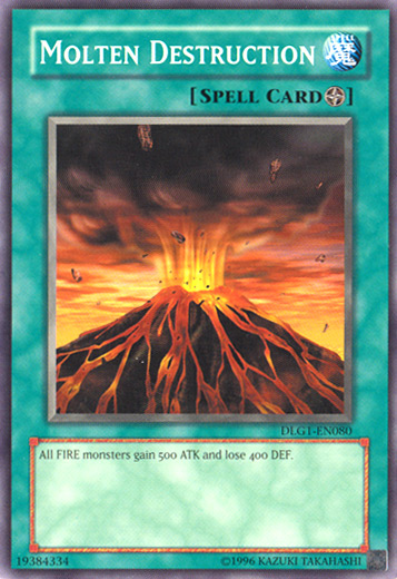 Molten Destruction [DLG1-EN080] Common | Jomio and Rueliete's Cards and Comics