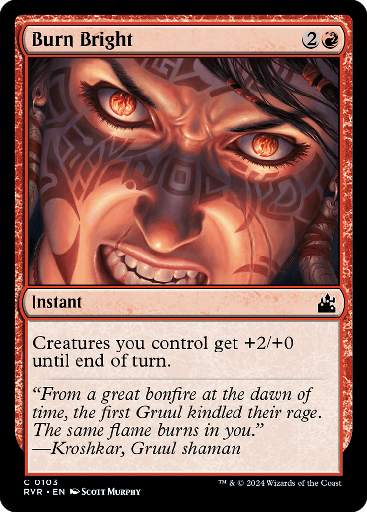 Burn Bright [Ravnica Remastered] | Jomio and Rueliete's Cards and Comics