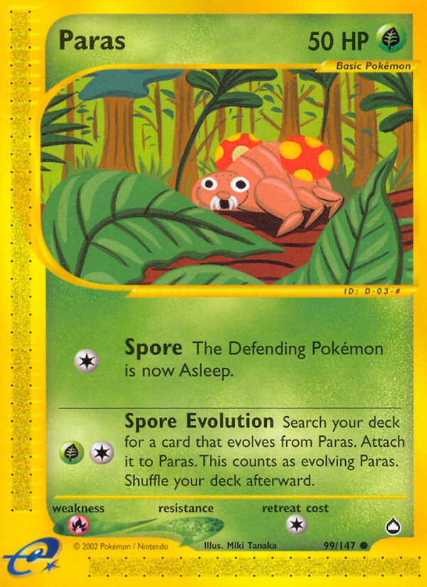 Paras (99/147) [Aquapolis] | Jomio and Rueliete's Cards and Comics