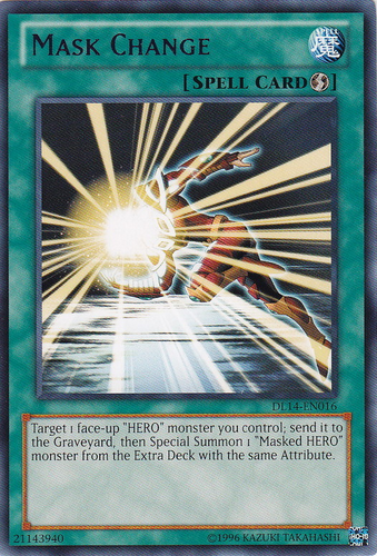 Mask Change (Blue) [DL14-EN016] Rare | Jomio and Rueliete's Cards and Comics