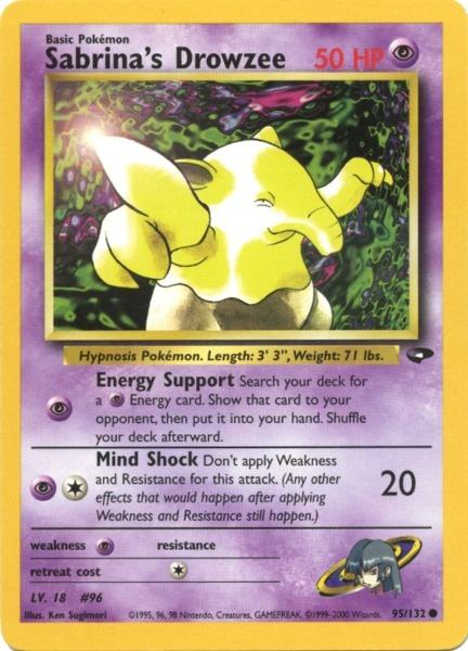 Sabrina's Drowzee (95/132) [Gym Challenge Unlimited] | Jomio and Rueliete's Cards and Comics
