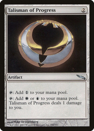Talisman of Progress [Mirrodin] | Jomio and Rueliete's Cards and Comics