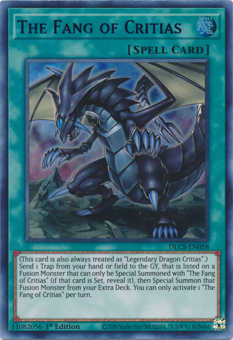 The Fang of Critias (Blue) [DLCS-EN058] Ultra Rare | Jomio and Rueliete's Cards and Comics