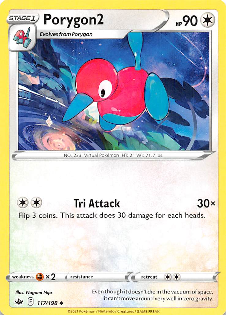 Porygon2 (117/198) [Sword & Shield: Chilling Reign] | Jomio and Rueliete's Cards and Comics
