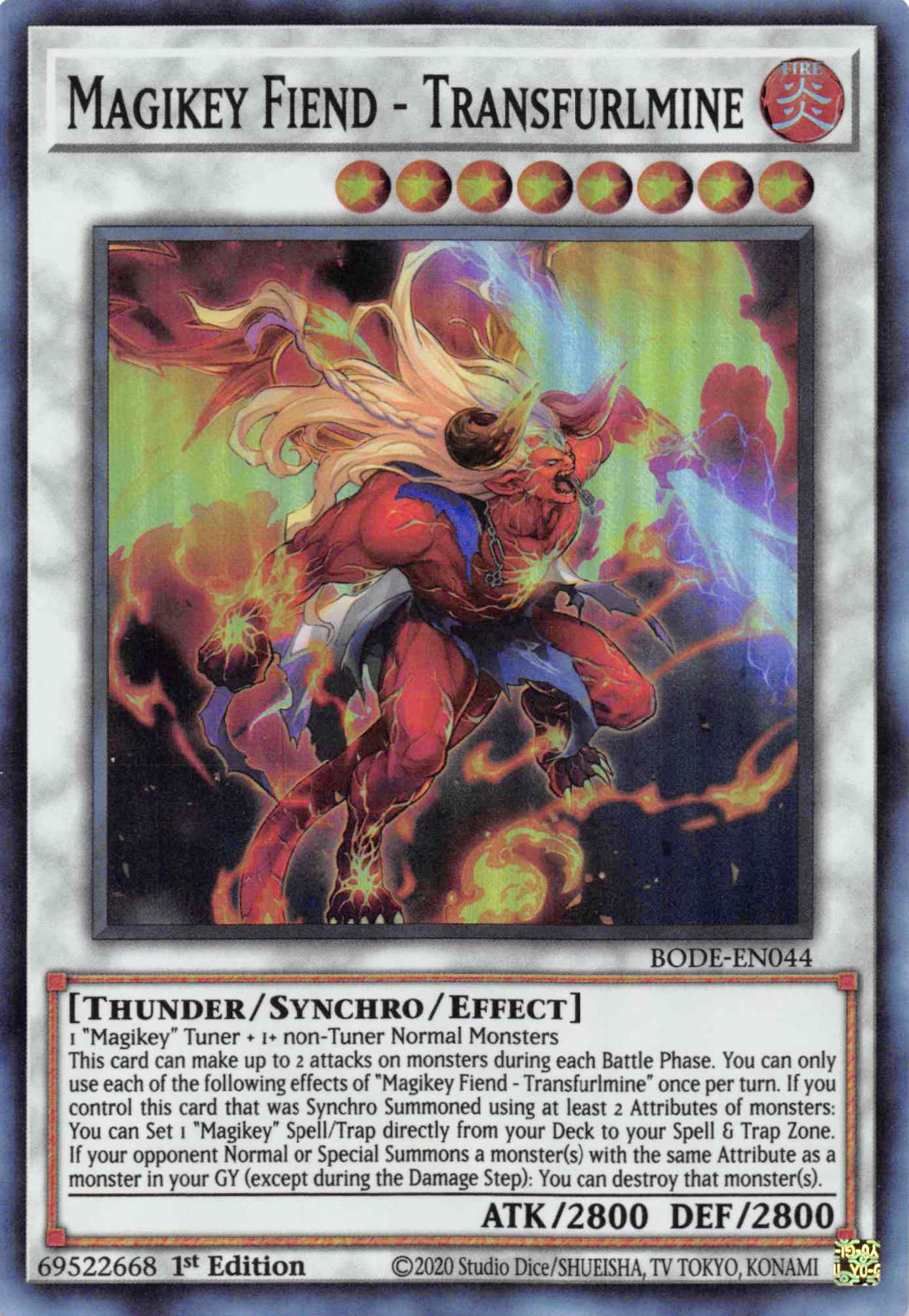Magikey Fiend - Transfurlmine [BODE-EN044] Super Rare | Jomio and Rueliete's Cards and Comics