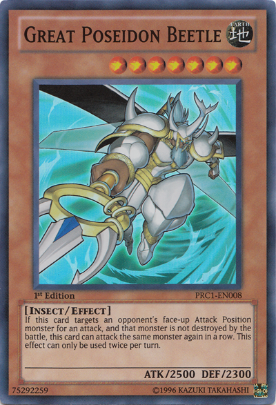 Great Poseidon Beetle [PRC1-EN008] Super Rare | Jomio and Rueliete's Cards and Comics