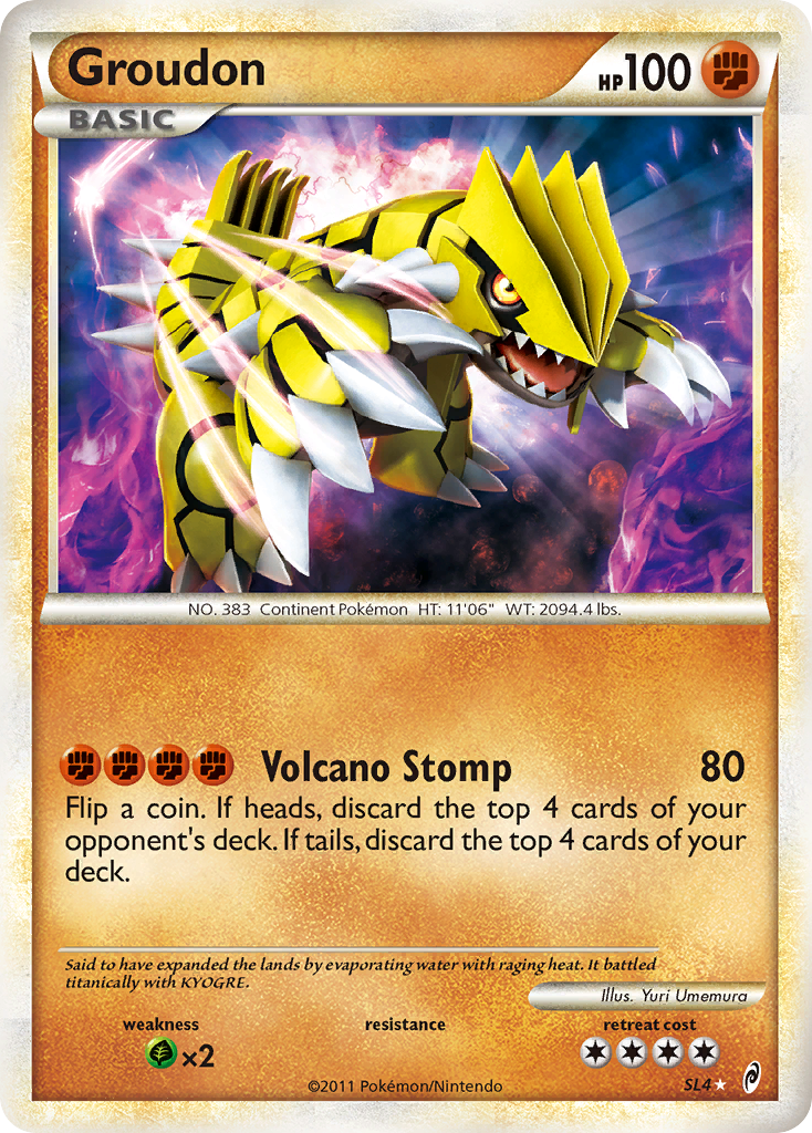Groudon (SL4) [HeartGold & SoulSilver: Call of Legends] | Jomio and Rueliete's Cards and Comics