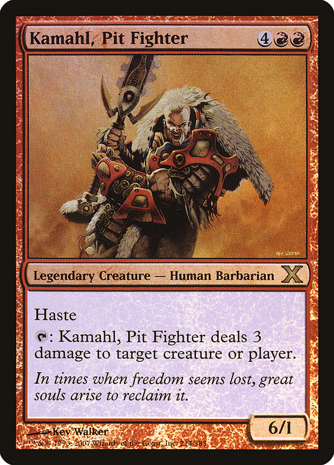 Kamahl, Pit Fighter (Premium Foil) [Tenth Edition] | Jomio and Rueliete's Cards and Comics