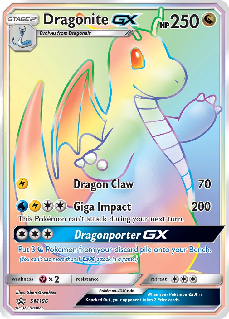 Dragonite GX (SM156) [Sun & Moon: Black Star Promos] | Jomio and Rueliete's Cards and Comics