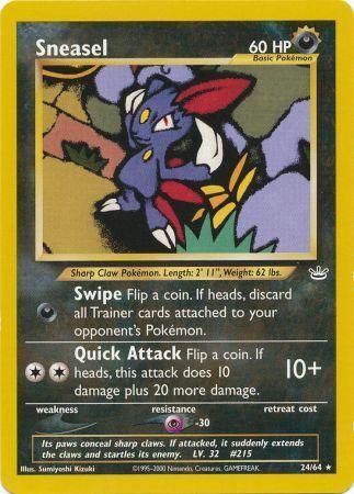 Sneasel (24/64) [Neo Revelation Unlimited] | Jomio and Rueliete's Cards and Comics