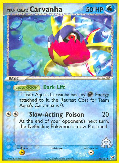 Team Aqua's Carvanha (25/95) [EX: Team Magma vs Team Aqua] | Jomio and Rueliete's Cards and Comics