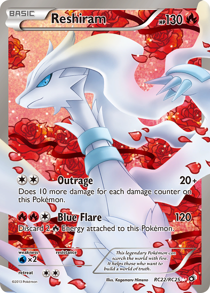 Reshiram (RC22/RC25) [Black & White: Legendary Treasures] | Jomio and Rueliete's Cards and Comics