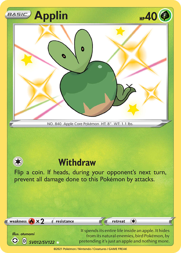 Applin (SV012/SV122) [Sword & Shield: Shining Fates] | Jomio and Rueliete's Cards and Comics