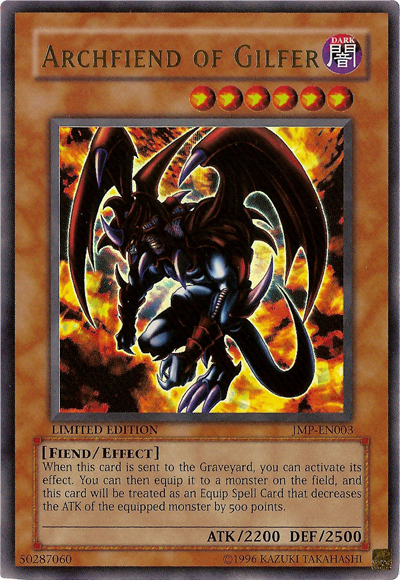 Archfiend of Gilfer [JMP-EN003] Ultra Rare | Jomio and Rueliete's Cards and Comics