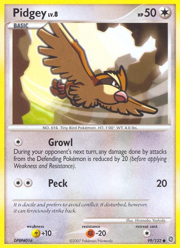 Pidgey (99/132) [Diamond & Pearl: Secret Wonders] | Jomio and Rueliete's Cards and Comics