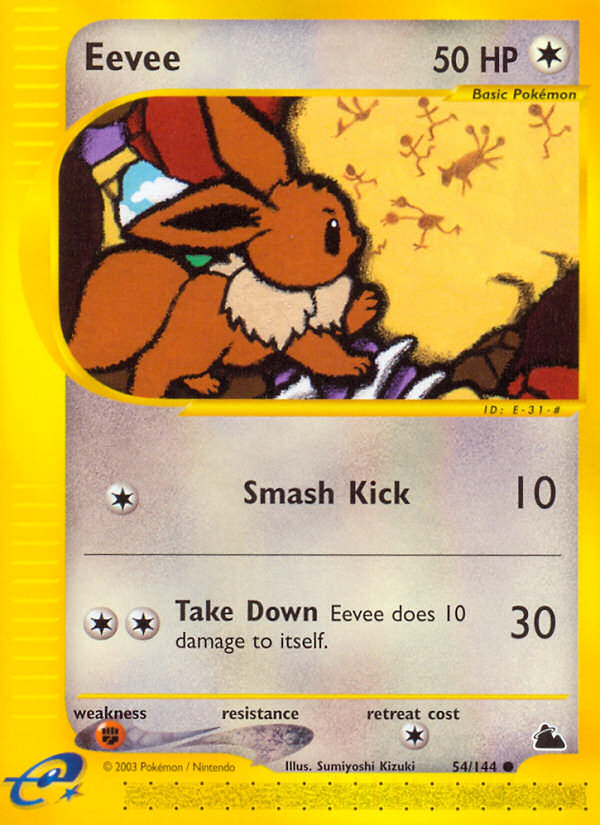 Eevee (54/144) [Skyridge] | Jomio and Rueliete's Cards and Comics