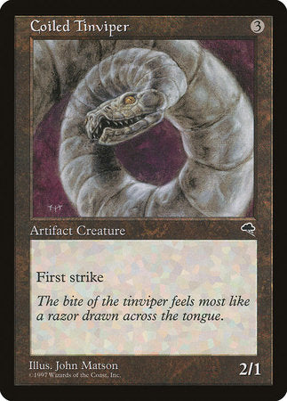 Coiled Tinviper [Tempest] | Jomio and Rueliete's Cards and Comics