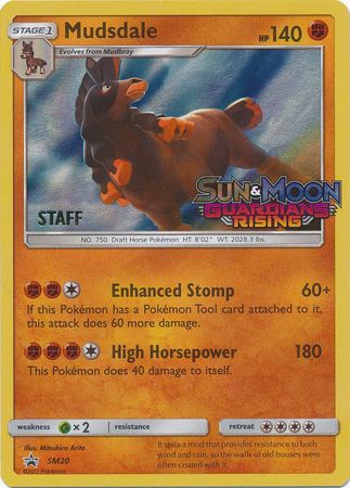 Mudsdale (SM20) (Staff Prerelease Promo) [Sun & Moon: Black Star Promos] | Jomio and Rueliete's Cards and Comics
