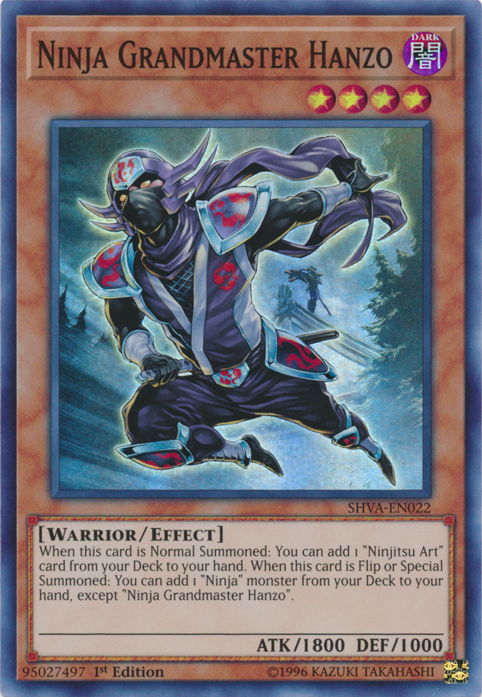 Ninja Grandmaster Hanzo [SHVA-EN022] Super Rare | Jomio and Rueliete's Cards and Comics