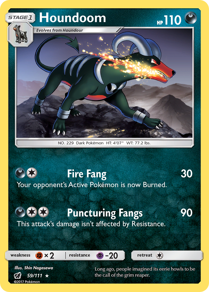 Houndoom (59/111) [Sun & Moon: Crimson Invasion] | Jomio and Rueliete's Cards and Comics