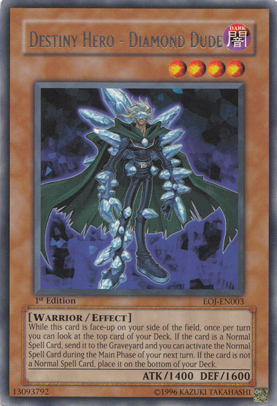 Destiny Hero - Diamond Dude [EOJ-EN003] Rare | Jomio and Rueliete's Cards and Comics