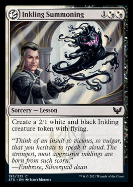 Inkling Summoning [Strixhaven: School of Mages] | Jomio and Rueliete's Cards and Comics