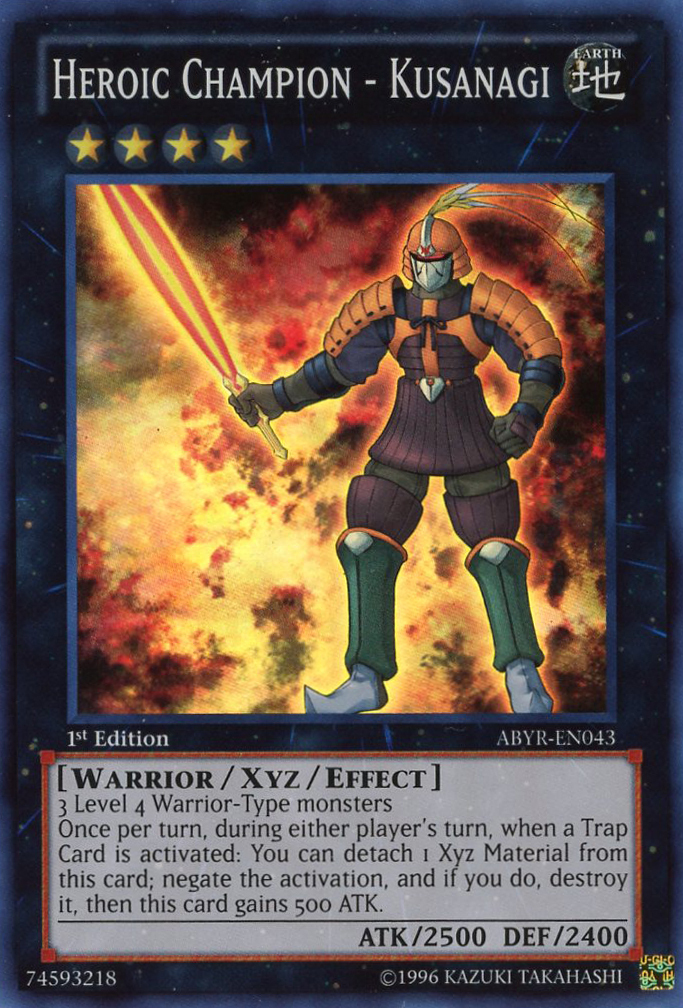 Heroic Champion - Kusanagi [ABYR-EN043] Super Rare | Jomio and Rueliete's Cards and Comics