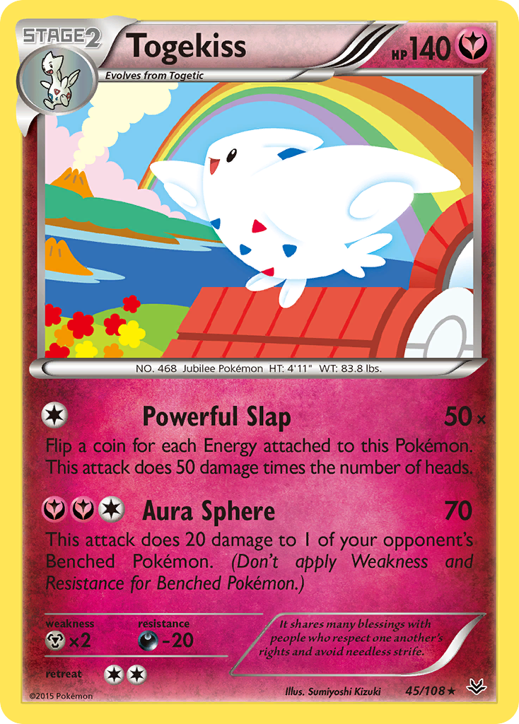 Togekiss (45/108) [XY: Roaring Skies] | Jomio and Rueliete's Cards and Comics
