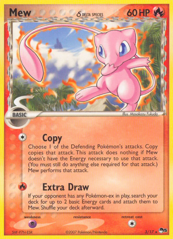 Mew (3/17) (Delta Species) [POP Series 5] | Jomio and Rueliete's Cards and Comics