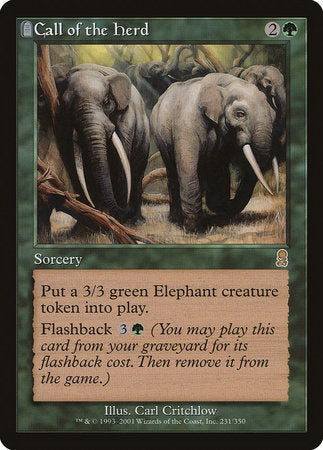 Call of the Herd [Odyssey] | Jomio and Rueliete's Cards and Comics
