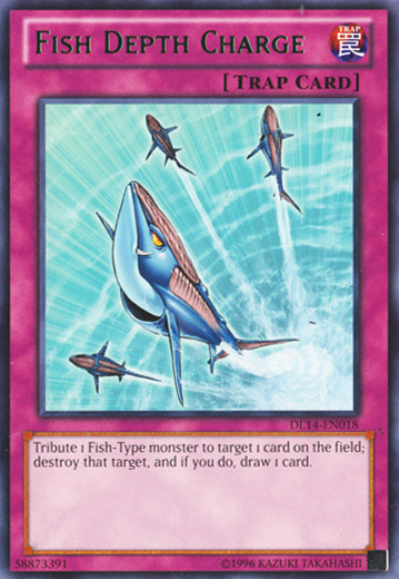 Fish Depth Charge (Green) [DL14-EN018] Rare | Jomio and Rueliete's Cards and Comics
